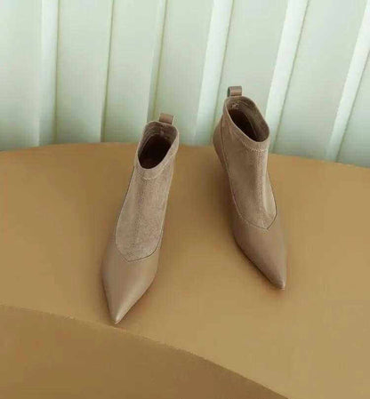 Ankle Pointed Toe Boots walking shoes for women Home shoes