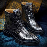 Best Men Boots Snake Cowboy zapato Design