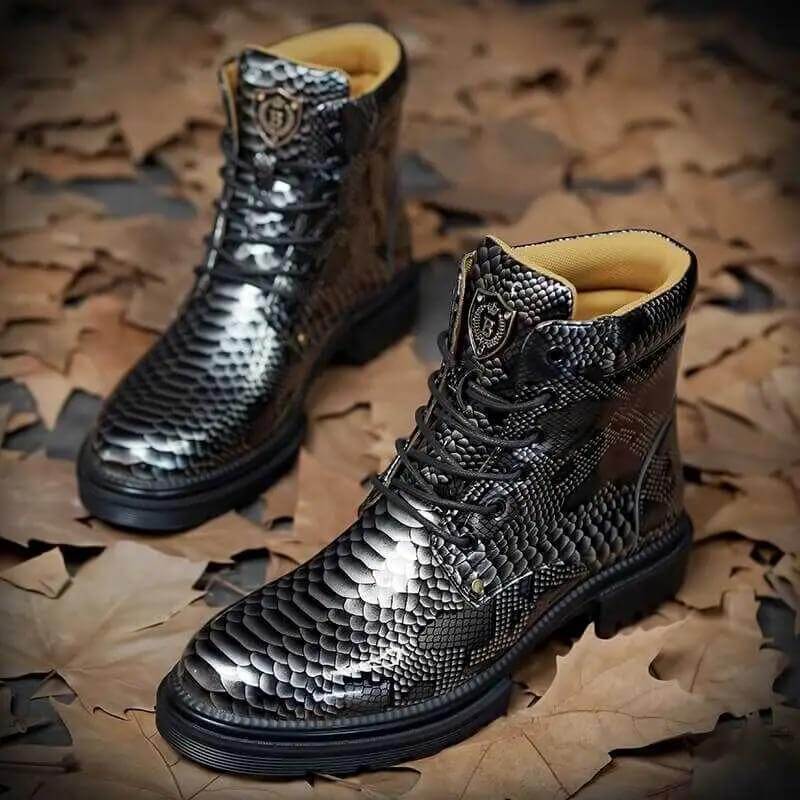 Best Men Boots Snake Cowboy zapato Design Footwear shoes