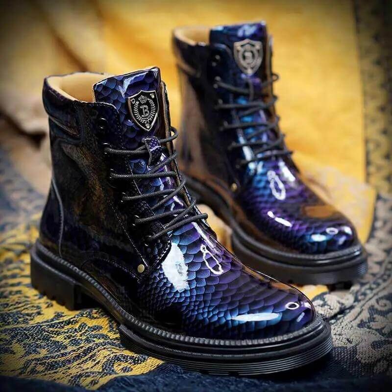 Best Men Boots Snake Cowboy zapato Design Footwear shoes