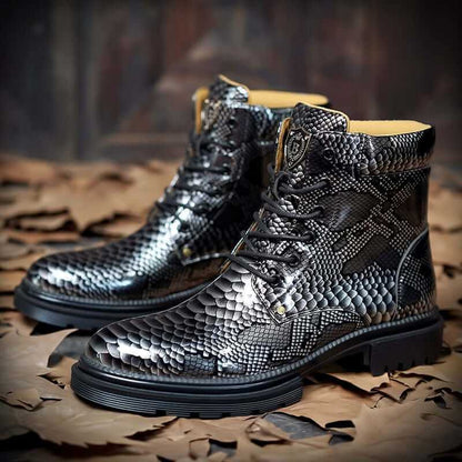 Best Men Boots Snake Cowboy zapato Design Footwear shoes