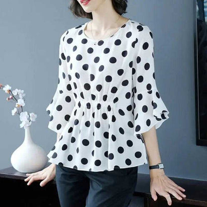 Chiffon Casual Blouse Fashion Womens Loose Tops Home women clothing