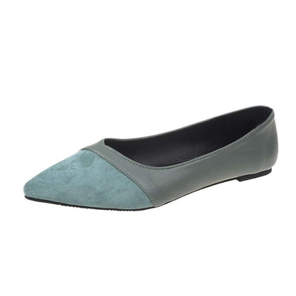 Comfortable Pointed Toe Suede Leather Flat Shoes Women Home shoes