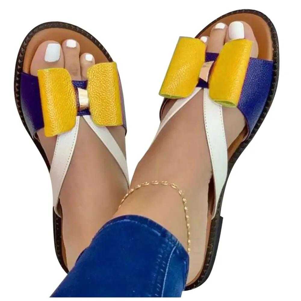 Cute Women Slippers Butterfly-Knot Casual Slip On Sandals Home shoes