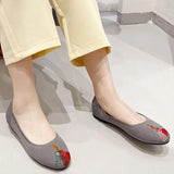 Flat Shoes Women Slip On Soft Leather Moccasins