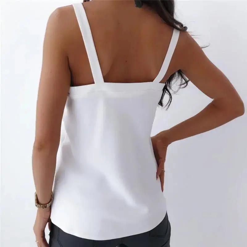 Sexy V-Neck Sleeveless Off Shoulder Tops Shirt Women