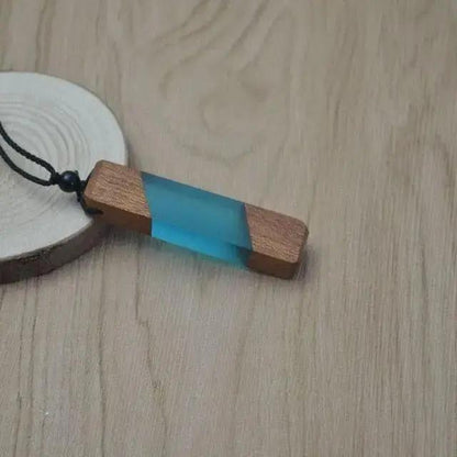 Fashionable Wood Resin Necklace