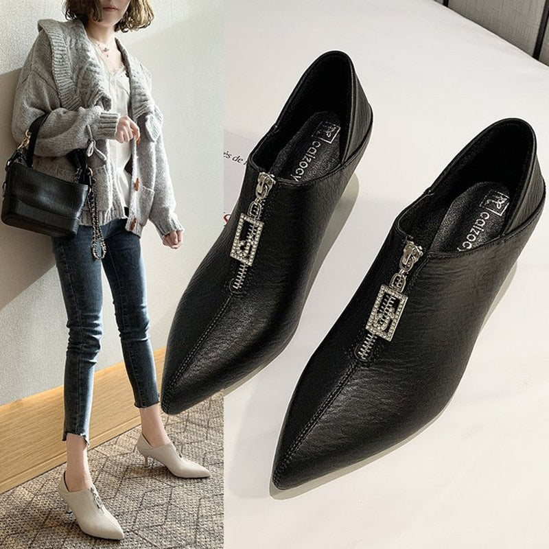 iOPQO Women's casual shoes Women's Ladies Fashion Casual Vintage Platform  Thick Heels Black Leather Shoes ladies retro Japanese thick Black 39 -  Walmart.com