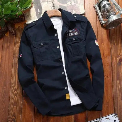 Vintage Wool Military Jacket cotton retro slim fit