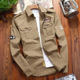 Vintage Wool Military Jacket cotton retro slim fit