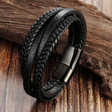 Multilayer Leather Bracelet for men and women band wrist