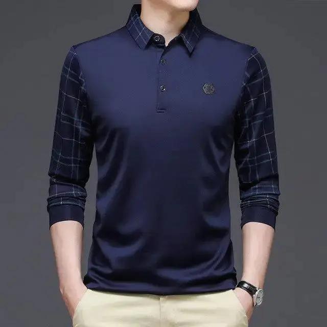 New Fashion Mens Polo Shirts Long Sleeve