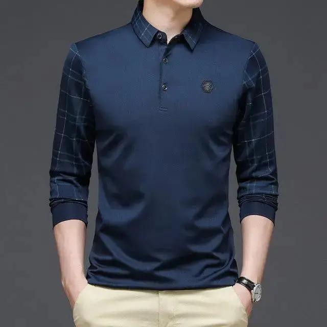 New Fashion Mens Polo Shirts Long Sleeve