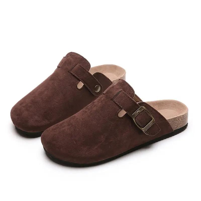 Slippers Casual Footwear Flat Mule Sandals Closed Toe