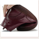 Soft Leather Boots Women's Shoes Ladies Short Plush Boots