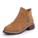 Shoes Women Fashion Thick Sole Ankle Boots Comfortable