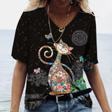 kitty Designer Fashion Women T-Shirts For Cat Lovers