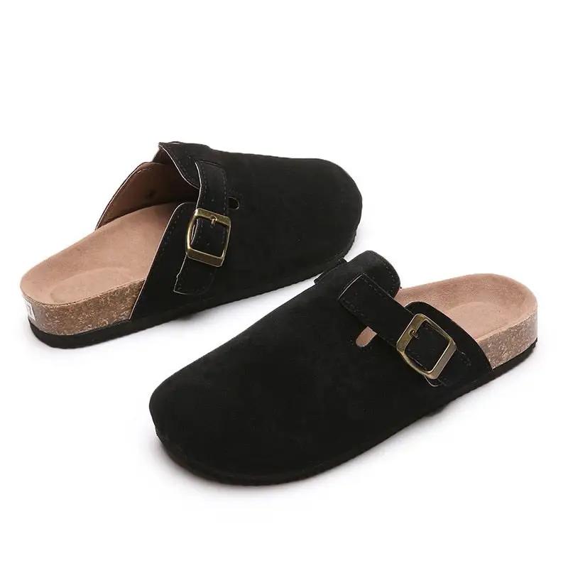 Slippers Casual Footwear Flat Mule Sandals Closed Toe