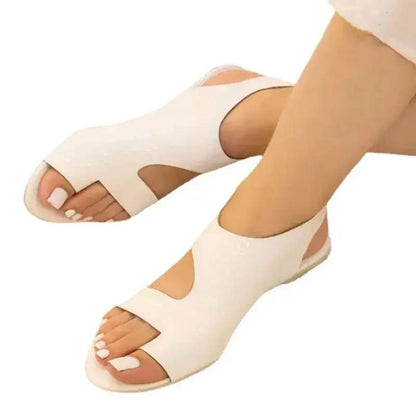 Women Open Toe Comfortable Low Heel Sandals