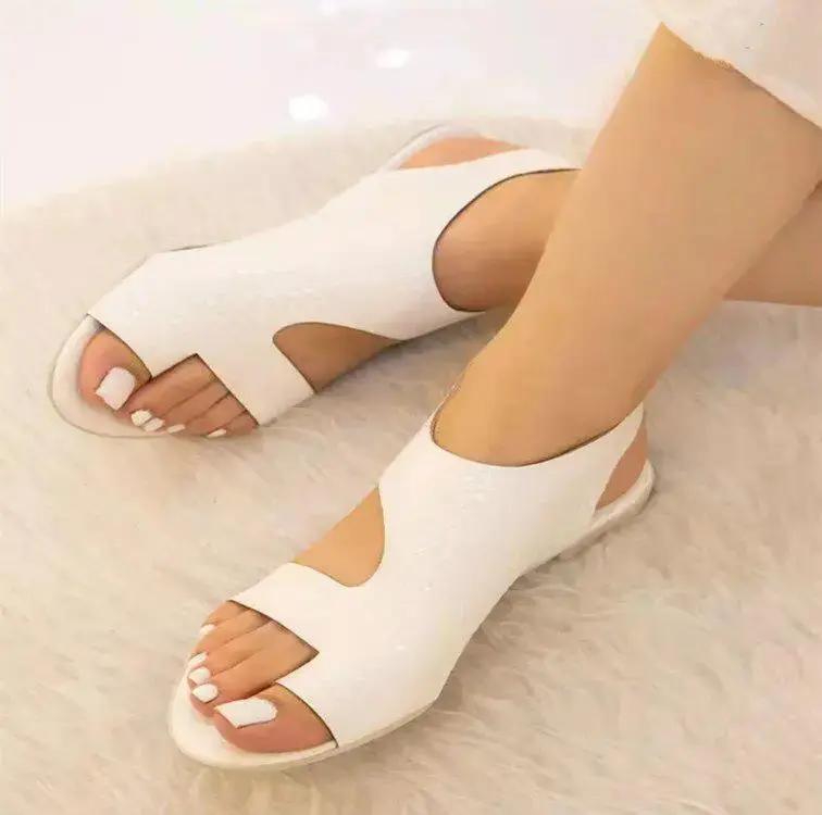 Women Open Toe Comfortable Low Heel Sandals