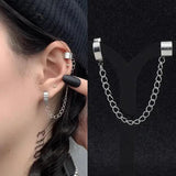 1 piece stainless steel painless ear clip earrings