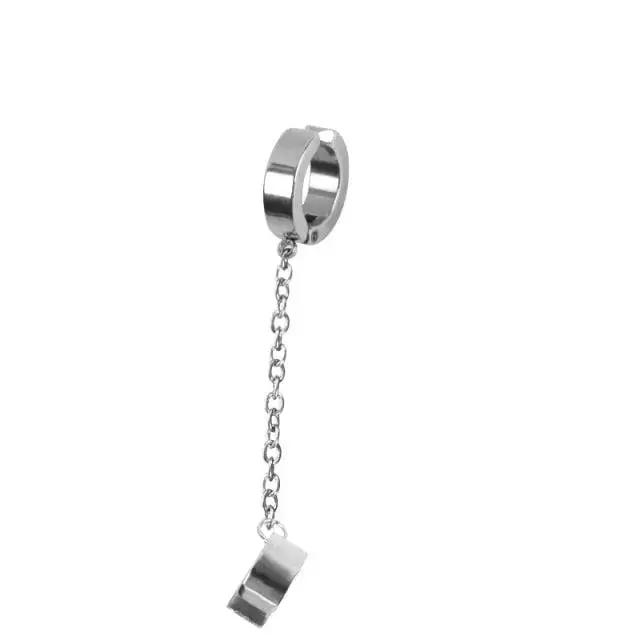 1 piece stainless steel painless ear clip earrings