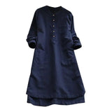 Lightweight Dress With Sleeves, breathable fabric for women